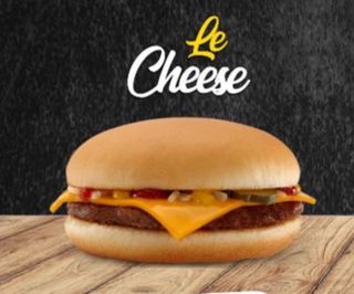 Menú le cheese burger
