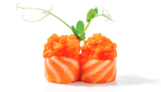 106. Gunkan de Salmón Picante (2 Pzs.)