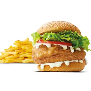 Classic Chicken Burger + Regular Chips