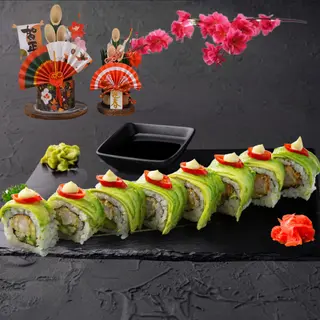 Dragón Roll Langostino (8 pzas.)