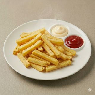 Patatas Fritas Con Mahonesa O Kétchup