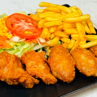 Menú plato alitas de pollo 