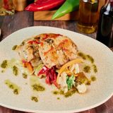 Fresh seasoned chicken kulbasti