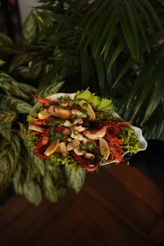 Сет смажених морепродуктів