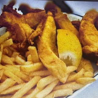 Choco Frito com Batatas