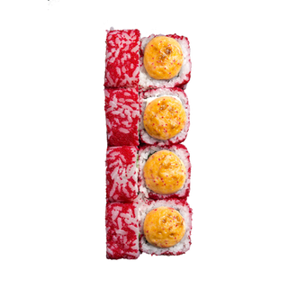 Red tataki roll with snow crab