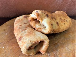 Pohovana slana palačinka sa pršutom