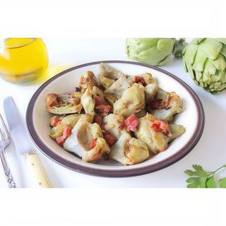 Alcachofas con jamón