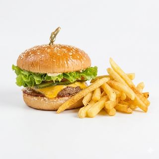 Hamburguesa Con Queso