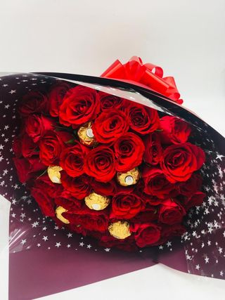 Gold Love Chocolate Bouquet