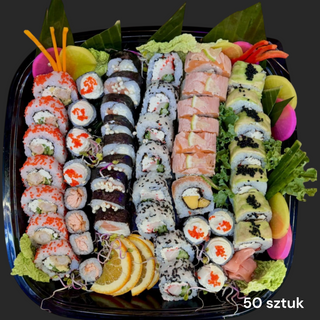 Sylwestrowy Duzy  Sushi Set 50 sztuk