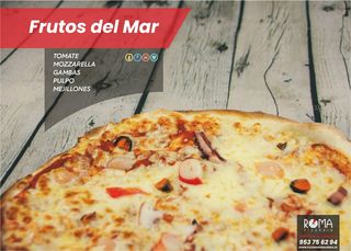 Pizza Frutos Del Mar Familiar (45 Cm.)