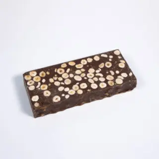 Turrón de chocolate sin leche y con avellanas (400g)
