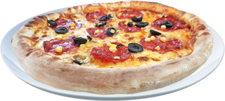 Pizza Chorizo Gorgonzola mare