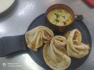 Блинчики с Жульеном из грибов