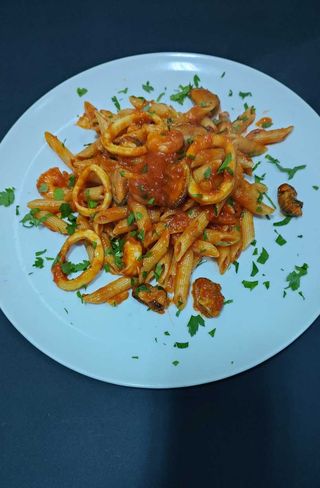 Pasta cu fructe de mare