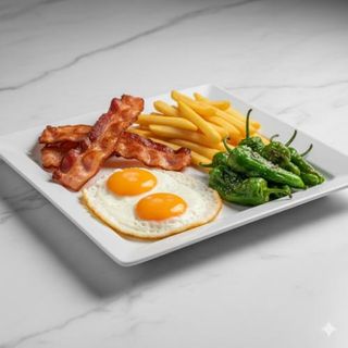 Huevo Fritos Con Bacon