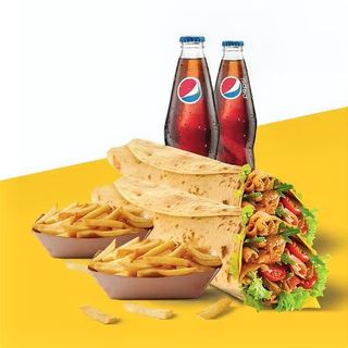 2 x rollo + 2x pepsi + 2xfrytki