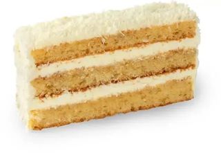 Fatia Bolo de Limão e Côco