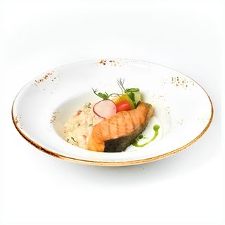 Филе семги с булгуром ( 380 г )