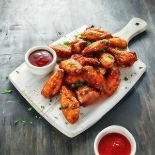 Пържени крилца в соев сос (400г)