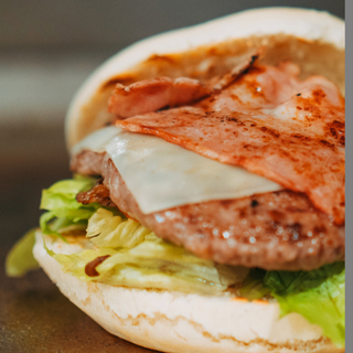 Hamburguesa Con Bacon Y Queso