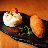 კოტლეტი კიევური კარტოფილის პიურეთი/Cutlet Kiev mashed potatoes