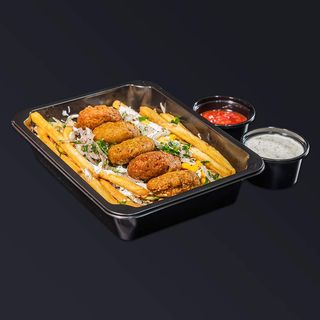 Kapsalon Falafel z wieprzowiną