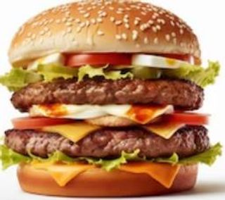 Doppio cheese burger menù