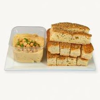 Hummus & focaccia (V)