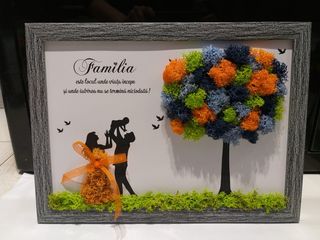 Tablou cu licheni - Familia este locul