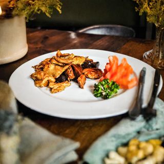138. Pollo funghi e bambu '