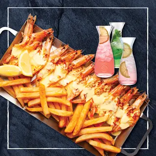 Prince Prawns + Any Mocktail