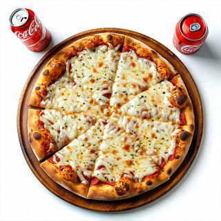 Pizza classica chips - normale + Coca-Cola Lattina 330ml