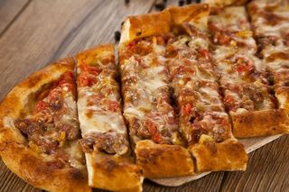 Pide with Cheese and Meat