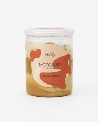 Морозиво Карамель солона банка 350г