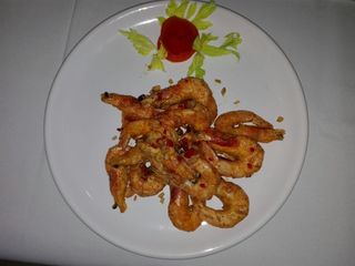 Crevete prajit cu ardei iute uscat