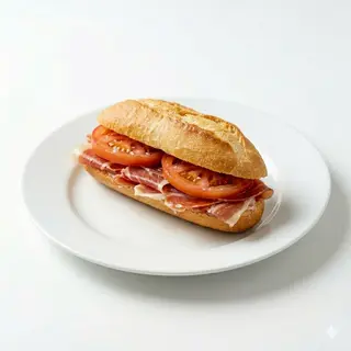 Pulguita De Jamón Serrano Y Tomate