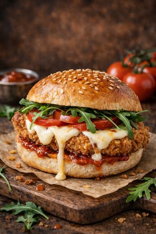 CHICKEN BURGER ITALIAN TWIST