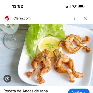 Ancas de rana fritas