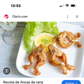 Ancas de rana fritas