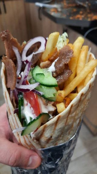 Kebab Rollo z frytkami duży