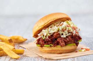 BBQ pulled pork sandwich