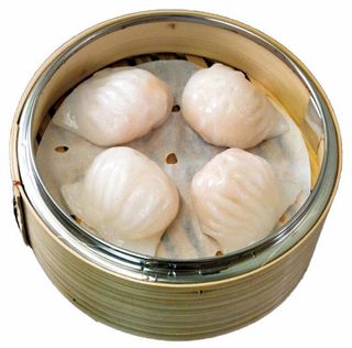 12 Ravioli trasparenti di gamberi