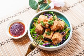 Đậu hũ chiên - tofu fritto