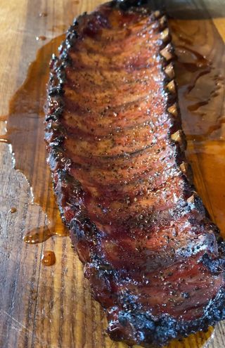 Costilla De Cerdo Duroc Con Salsa Barbacoa 