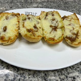 Pão de alho especial em pizza