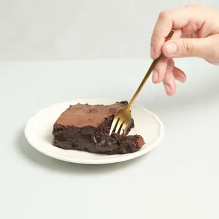 Brownie casero de chocolate