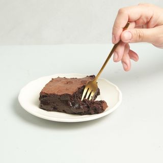 Brownie casero de chocolate