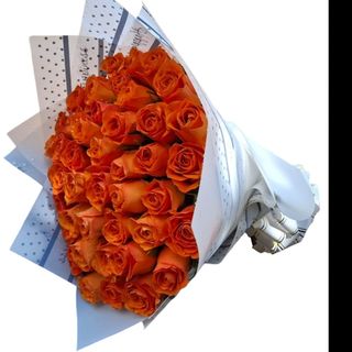 40pcs of plain orange roses